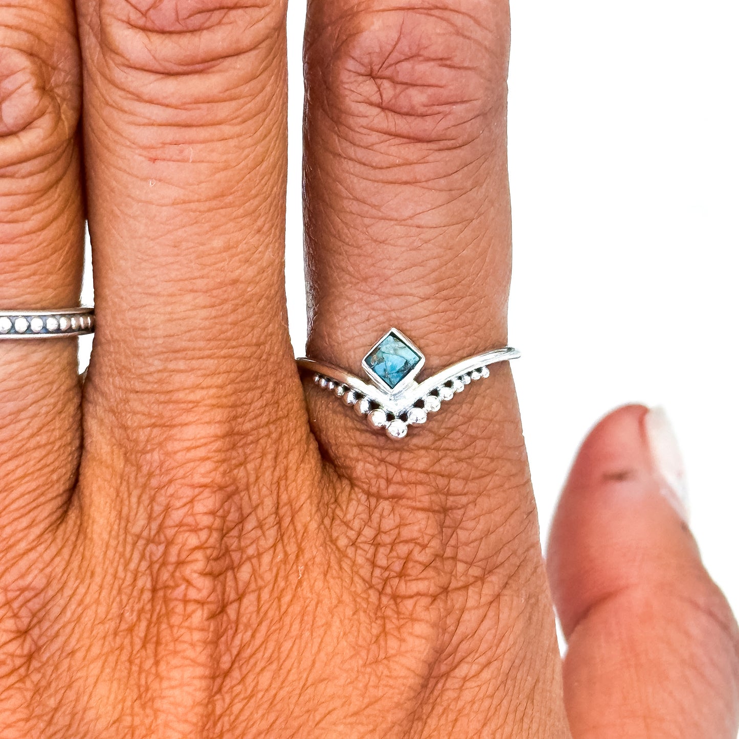 Mosaic Chevron Ring