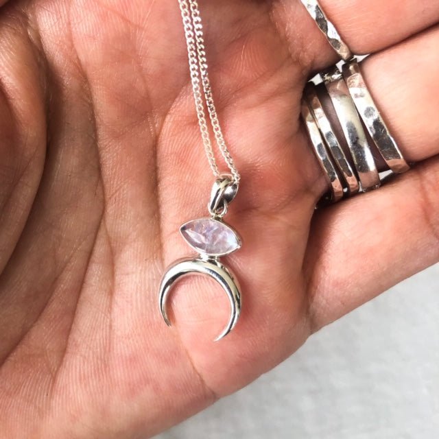 Love by the Moon Sterling Silver necklace