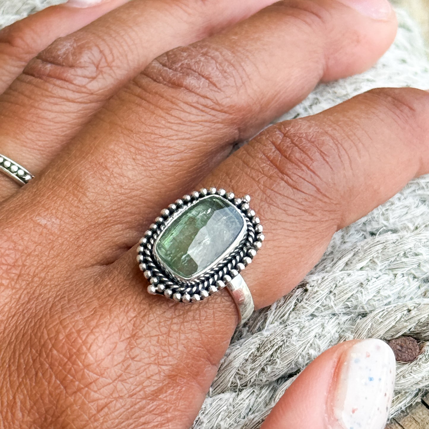 Verdant Kyanite Ring