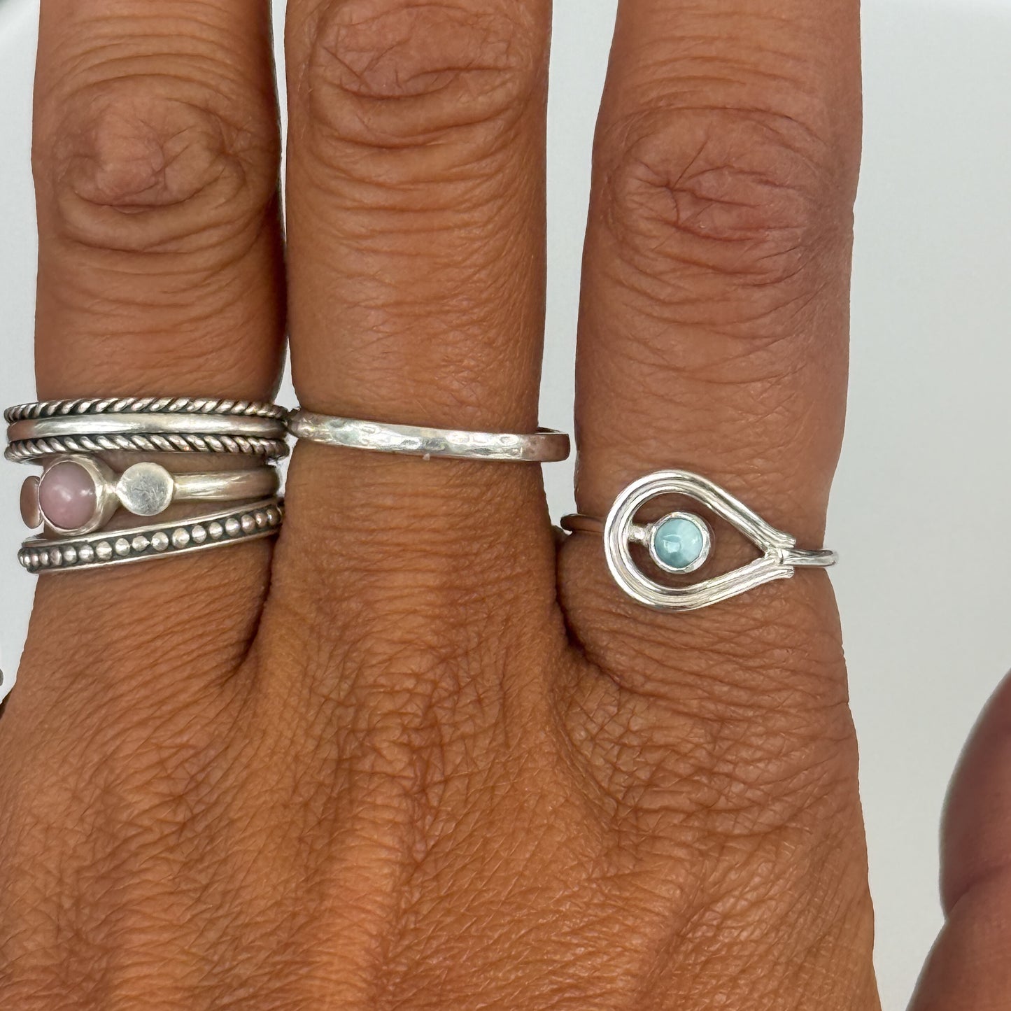Larimar Dew Ring