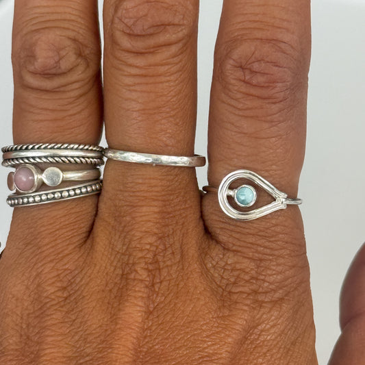 Larimar Dew Ring