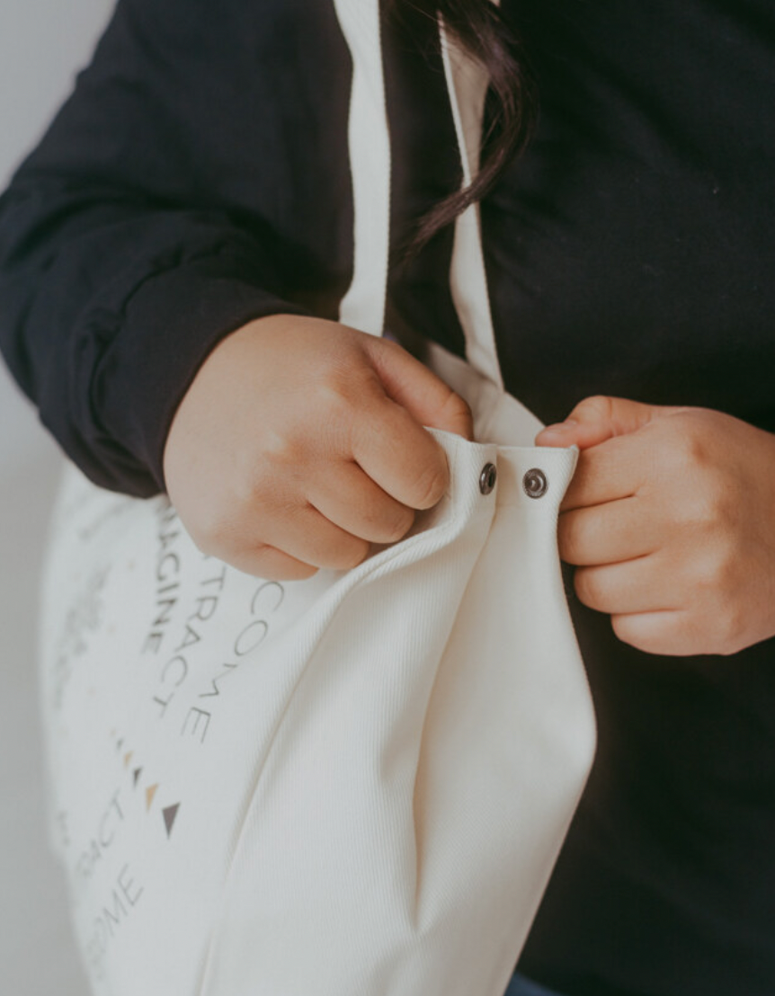 BELIEVE Canvas Tote Bag Medium