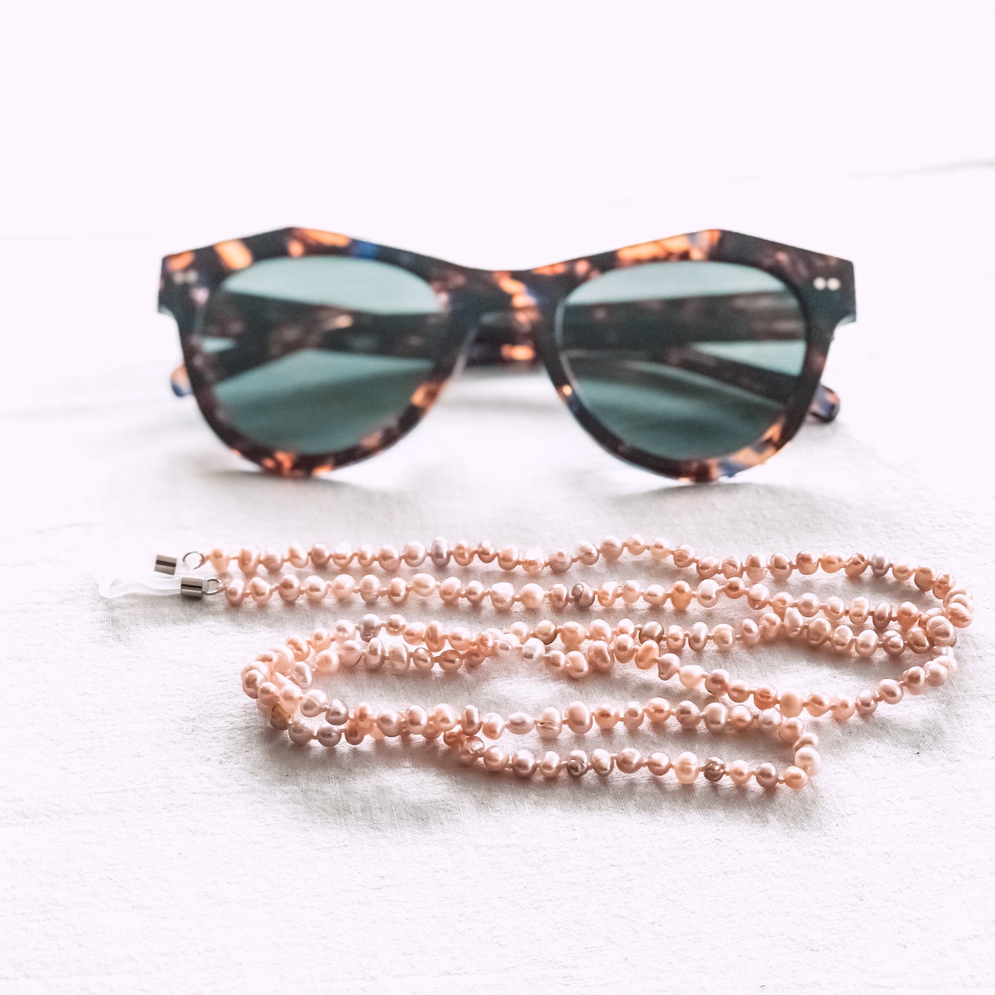 Pink Freshwater Pearl Sunglass Chain